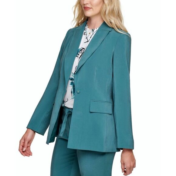 DKNY Teal Blazer - Picture 1 of 15
